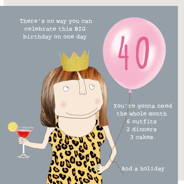 40th Birthday Card Wishes