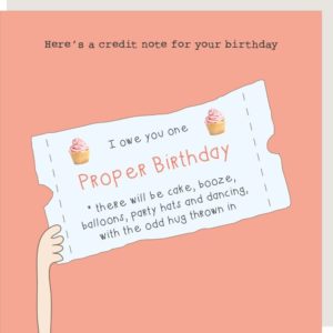 Birthday Credit birthday card
