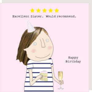 Five Star Sister Birthday Card