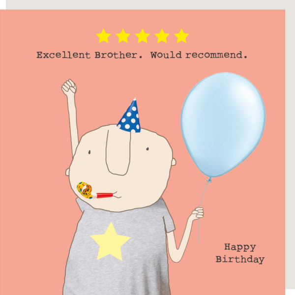 Five Star Brother Birthday Card