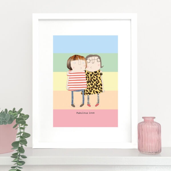 Fabulous Girl Love Art Print