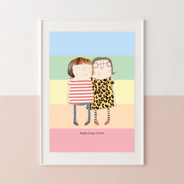Fabulous Girl Love Art Print - Image 3