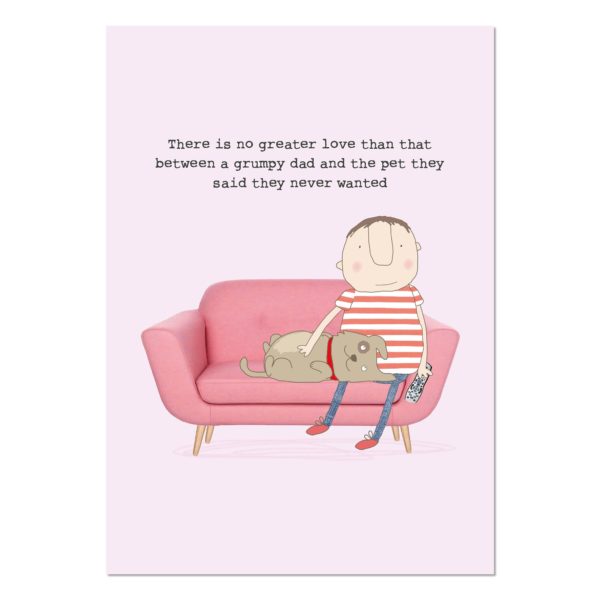 Grumpy Dog Dad Art Print - Image 2