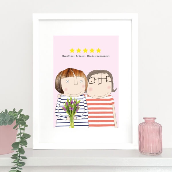 Five Star Friend Art Print