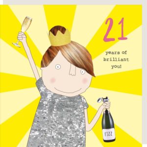 Girl 21 Brilliant 21st Birthday card