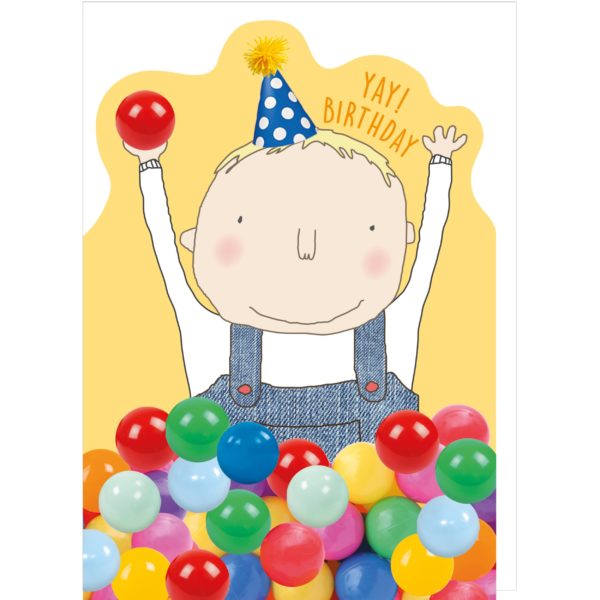 Cheeky Chops Ball Pit Kids Birthday Card