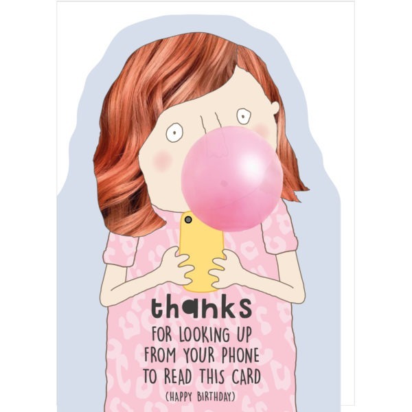 Read This Girl children's birthday card