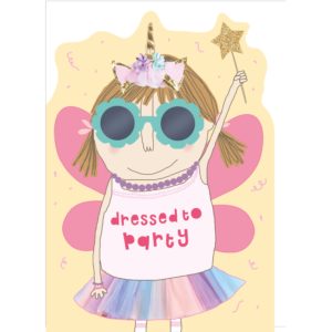 Party Dress children's birthday card