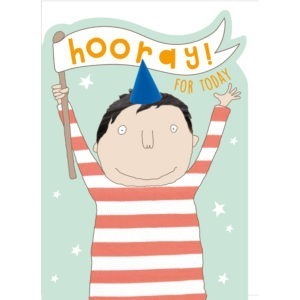 Hooray birthday card for children - Hooray for today!