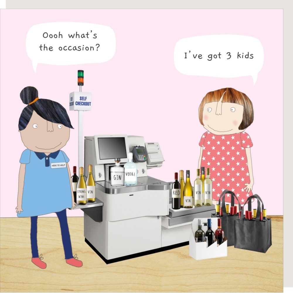 Funny Birthday Card - Three Kids - Rosie Made A Thing Funny Birthday Card - Three Kids - Rosie Made A Thing