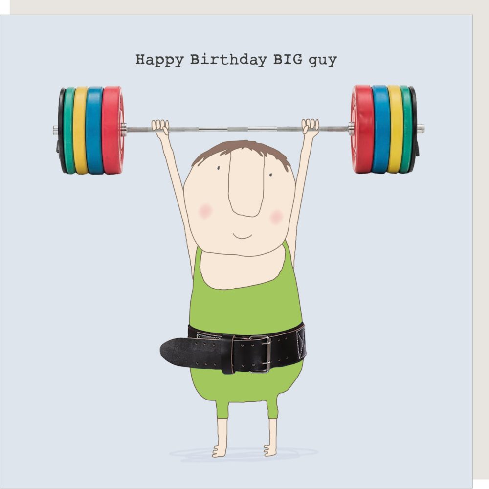 Funny Birthday Card - Big Guy - Rosie Made A Thing