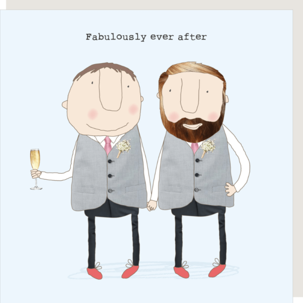 Fabulously Ever After gay wedding card.