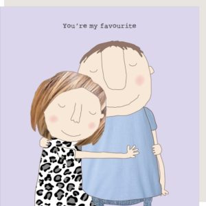 You're My Fave love and anniversary card. Caption: 'You're my favourite.'