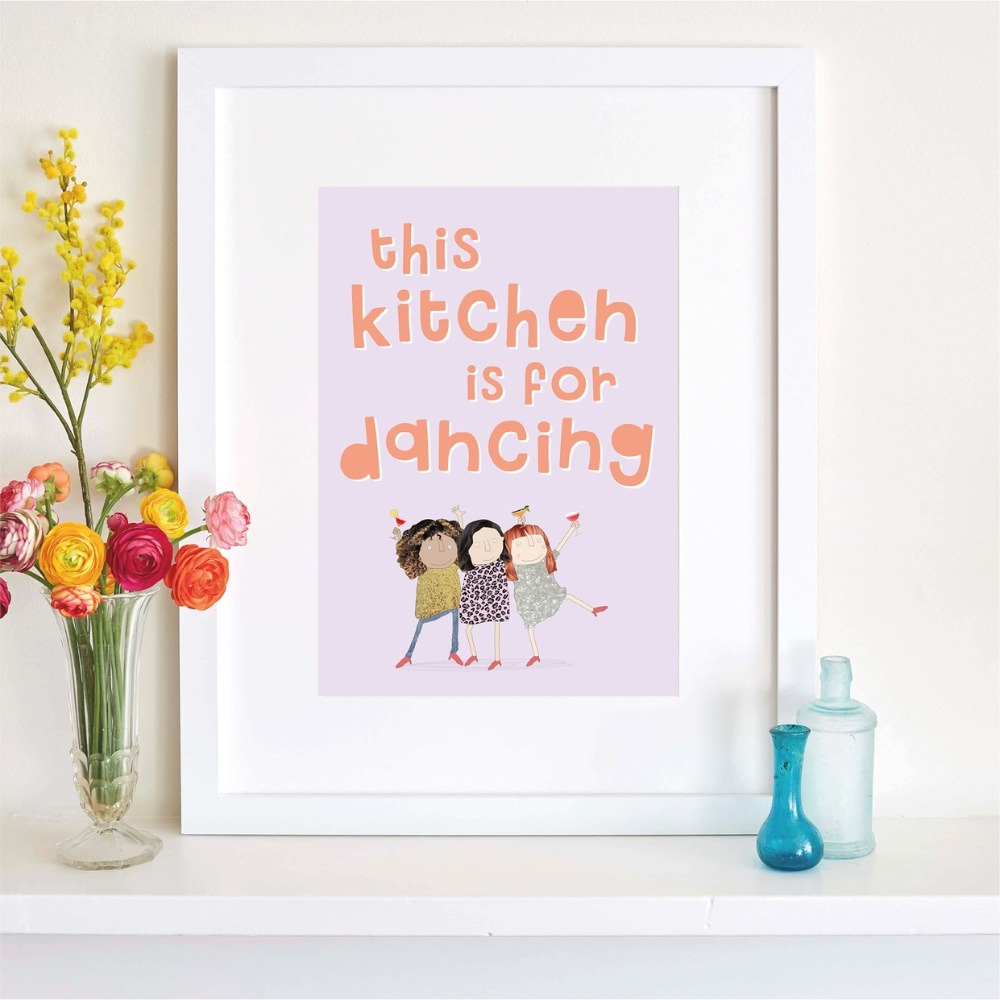 Kitchen Dancing Art Print Rosie Made A Thing
