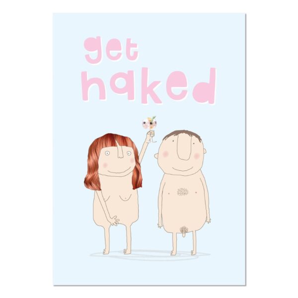 Get Naked A4 Art Print unframed
