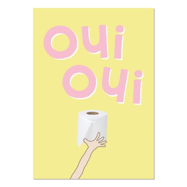 Oui Oui A4 Art Print unframed