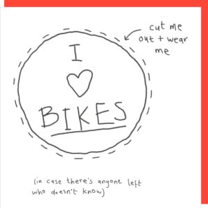 Heart Bikes birthday card