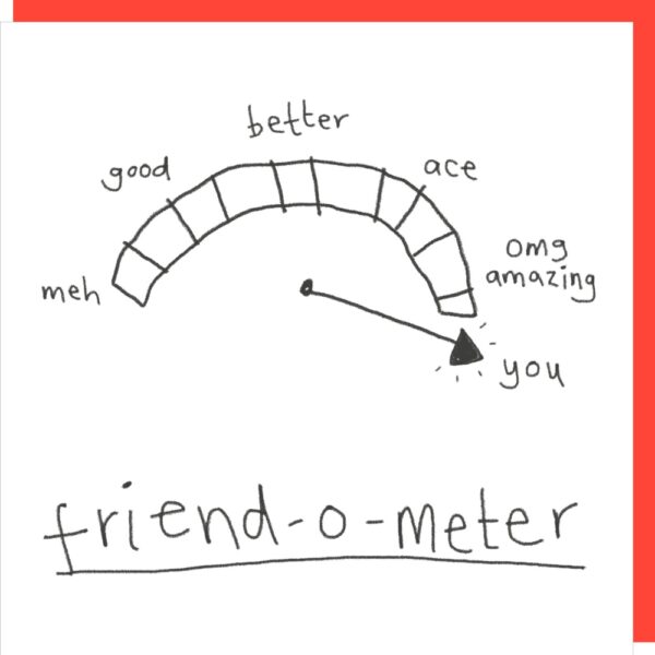 Friend-O-Meter birthday card