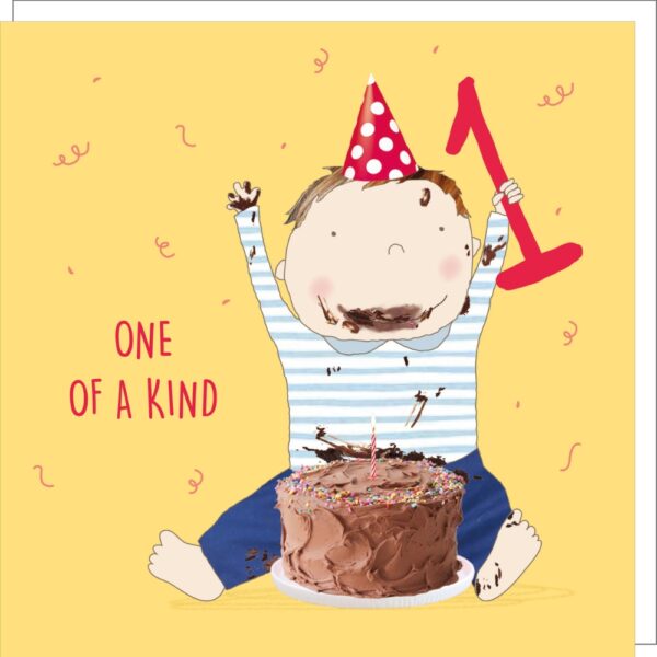 Cake Smash Two Kids 2nd birthday card