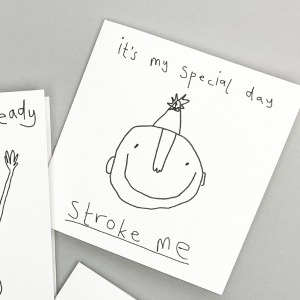 Stroke Me Special Day card