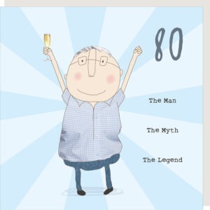 80th birthday card for him, The Man The Myth The Legend.