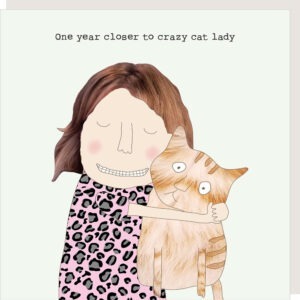 Cat lady birthday card