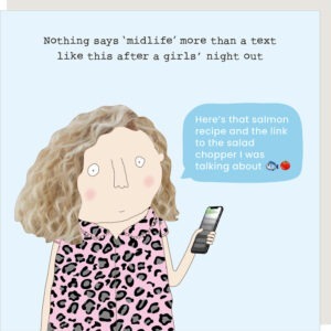 Midlife birthday card for a friend.