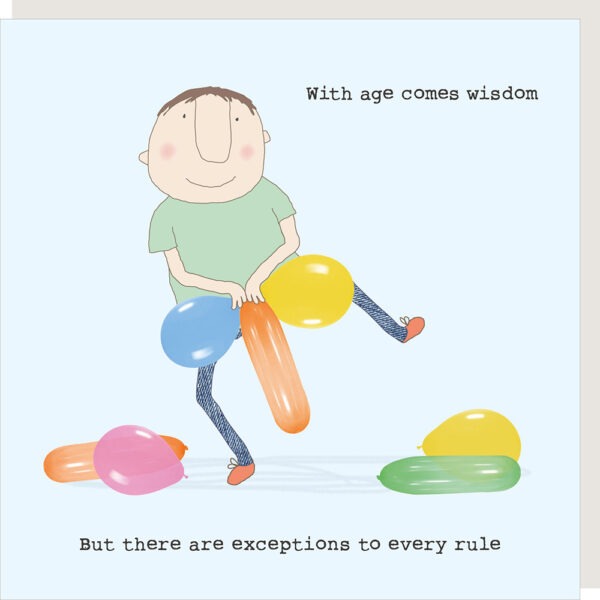 Exceptions birthday card.