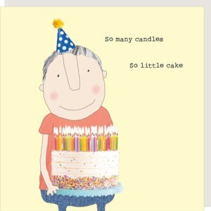 Candles birthday card for him.