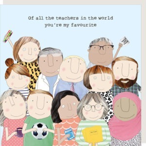 Fave teacher thank you card.
