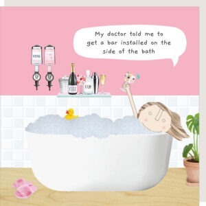 Bath bar birthday card for her.