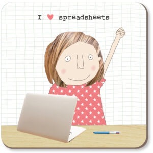 spreadsheets coasters