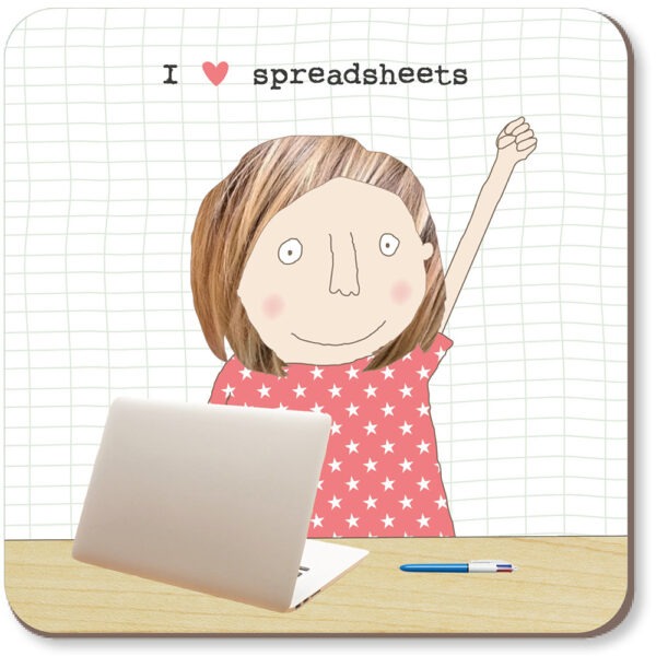 spreadsheets coasters