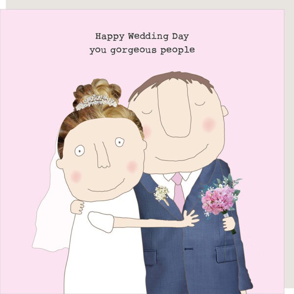 Gorgeous people wedding card.