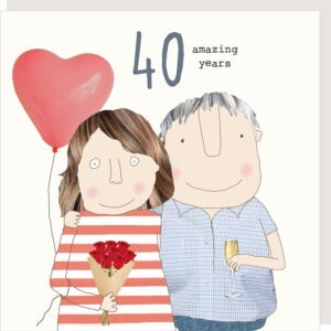 40th wedding anniversary card.