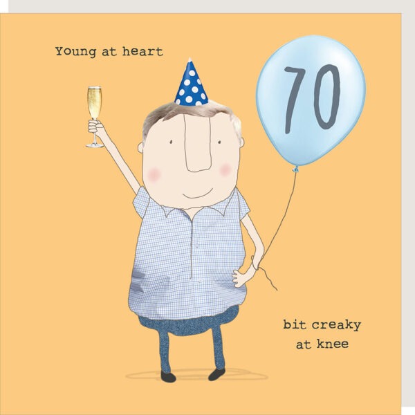 Boy 70 creaky birthday card.