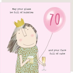 70th birthday card for her.