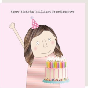 Granddaughter brilliant birthday card.