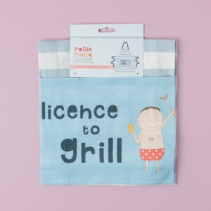 licence to grill apron