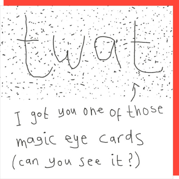 magic eye birthday card