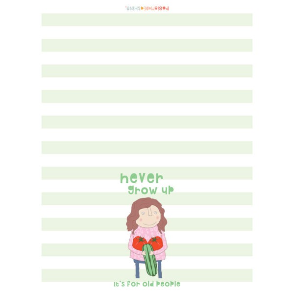 Never Grow Up Tea Towel - Image 2