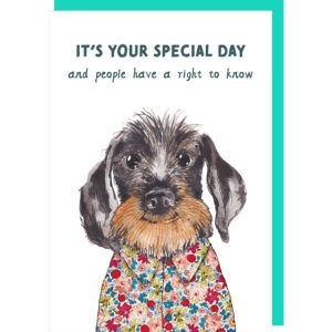 Special day birthday card.