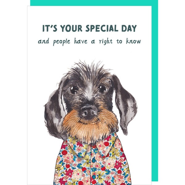 Special day birthday card.