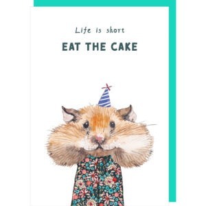 Eat Cake birthday card.