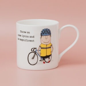 lycra man mug