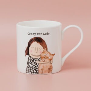cat lady mug