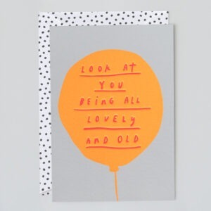 lovely & old birthday card