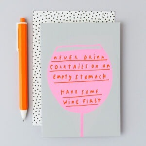 wine first birthday card