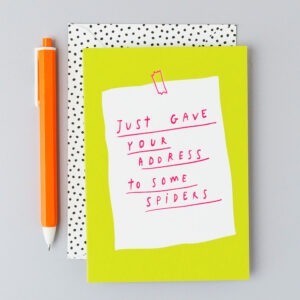 spiders birthday card