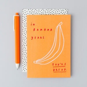 banana bread birthday card